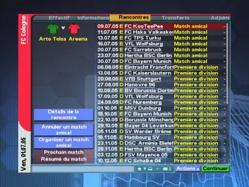 Championship Manager 2006 (Europe) screen shot game playing